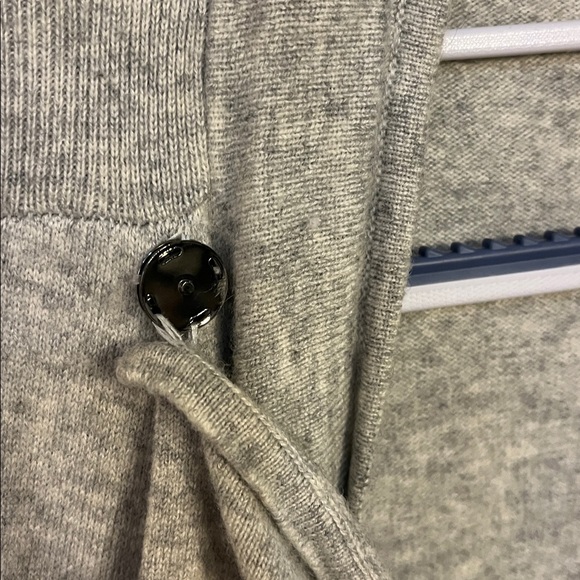 Ted Baker Light Gray Cowl Neck Sweater | Jenee Cardigan with magnetic closure 2 - Picture 6 of 8